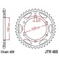 JTR485 еп зубчатая рейка задняя 485 46 gilera 125 kk / kz 06 - 89 , 125 cougar 01 łańc.428