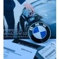 00551148132375 Emblemat ZNACZEK logo nowy BMW E34 82mm made in germany