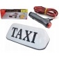 Duża Lampa TAXI na Magnes Biała Kogut Sygnalizator z Włącznikiem z Wtyczką большая фара такси на магнит белый петух сигнализатор с włącznikiem с вилкой