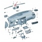 5E08577171QB skoda октавия 5e mk3 loudspeaker cover 5e0857717 1qb