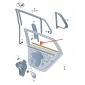 5H9839477C5AP volkswagen гольф компакт - диск mk8 rear left outer window aperture seal