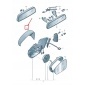 5JA8575389B9 skoda rapid nh фронт right upper door mirror cap