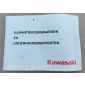 4555439 Книга книжка карта gwarancyjna kawasaki zr750m7f