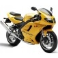 Naklejki fooqs motocykl triumph daytona 955i 2004 - 2006 желтый