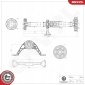 76SKV076 вал карданный audi a3 2.0 tfsi 05.16 - 12.17 5q0521101bj