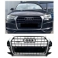 8U0853651 решетка радиатора audi q3 8u0 15 - 18 рестайлинг s - line чёрный блеск