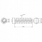 SP0160 1x пружина ходовой части монро toyota