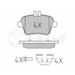 0252484818 колодки торм . дб т . w176 / w246 a - class / b - kl