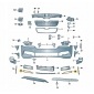 3V0853768D2ZZ накладка решетки бампера skoda superb 3fl хром прав