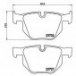 P06033 brembo колодки колодок . bmw 5 e60 03 - задн.