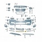 3V0853551EF9R планка черная решетка центральной skoda superb 3fl