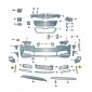 3V0807834A2ZZ накладка боковая бампера skoda superb 3fl прав хром