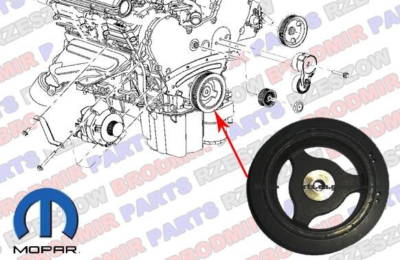 Как снять шкив коленвала на крайслер себринг шкив вала коленчатого chrysler 300 2.7l 06 - купить бу в Перми Z11785597 - iZAP2