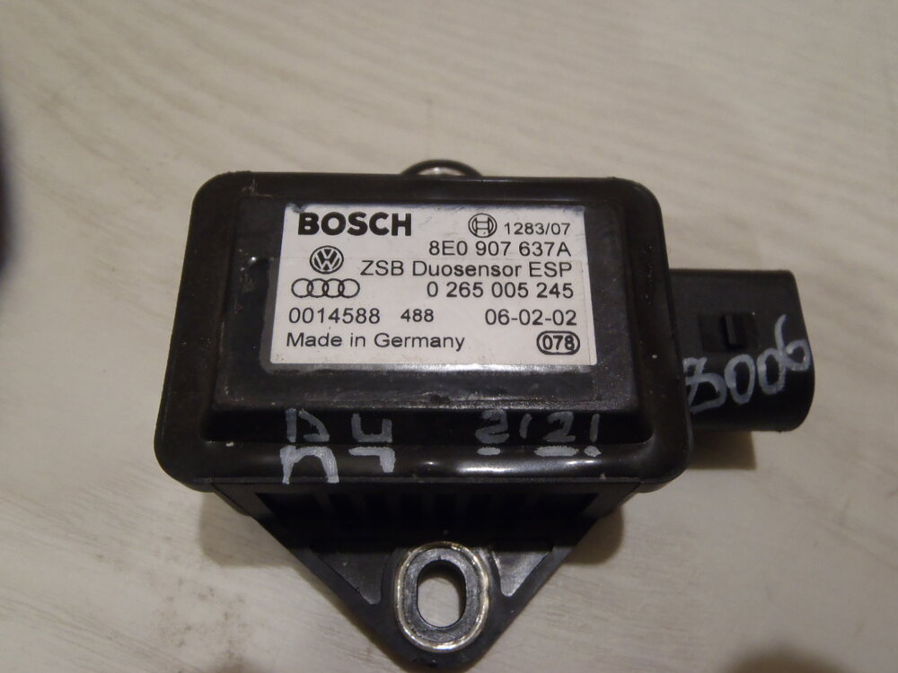 Ауди а4 b6 расположение датчиков g202 8E0907637A Датчик ускорения Audi A4 B6 2000-2004 купить бу по цене 1405 руб. Z12