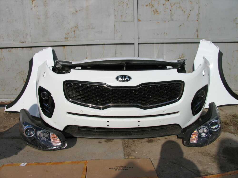 Юбка-сплиттер переднего бампера для KIA Sportage 2016, 2017, 2018, Sportage - ку