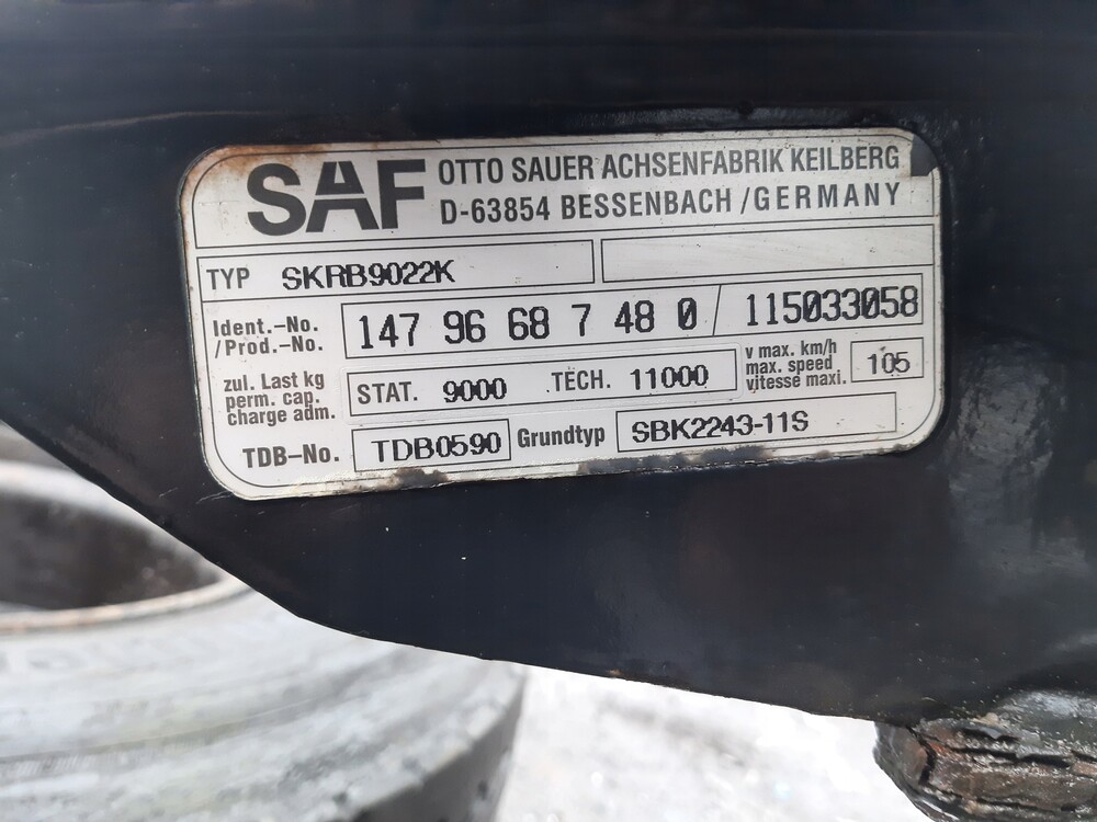 Купить Ось Саф На Полуприцеп Б У