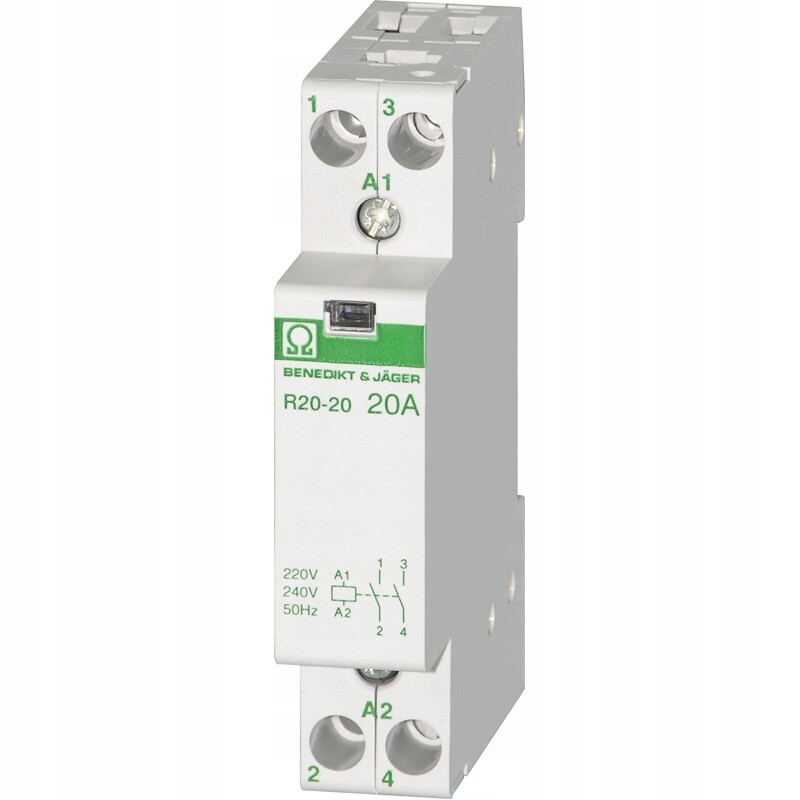 контактор esb20-02n-06 модульный (20а ас-1, 2нз), катушка 230в ac/dc схема. контактор модульный 20а 24в. модульный контактор на дин рейку 220 вольт. контактор модульный 20а. контактор модульный с ручным управлением с кругловым переключением.