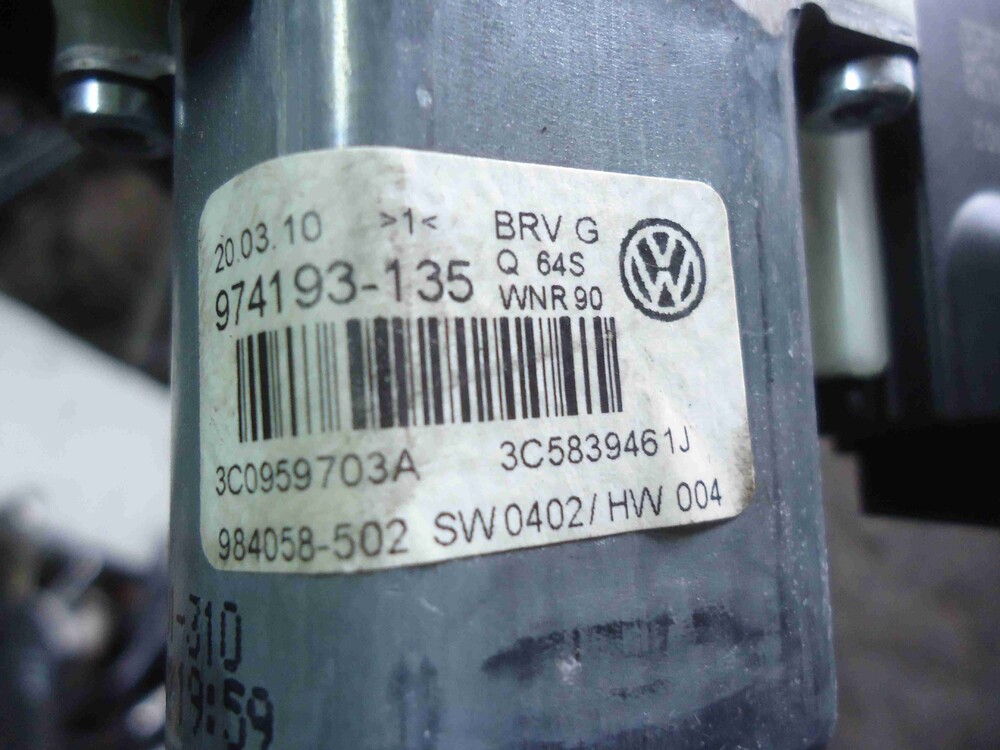 3C0959795A Volkswagen Passat Моторчик стеклоподъемника задний левый 2010