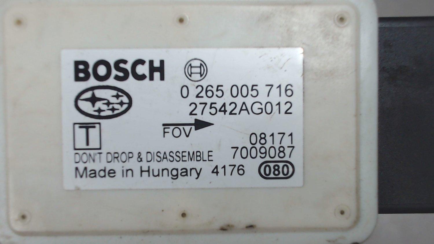 0265005716 Датчик ускорения Subaru Legacy (B13) 2003-2009 2008
